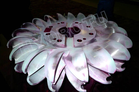 Τυροπίδα Pelton από ανοξείδωτο χάλυβα για 80-1000m κεφαλή νερού με 0.5MW-20MW χωρητικότητα