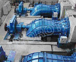 Χαμηλή υδρογεννήτρια οριζόντια Kaplan 0.1MW - 5MW