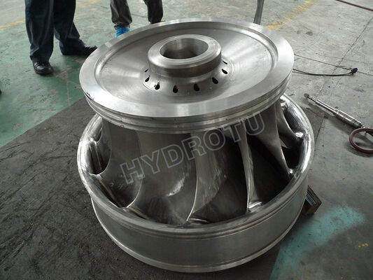 Francis Turbine Runner Vertical Horizontal Shaft Configuration Hydropower Equipment 0Cr13Ni4Mo Steel