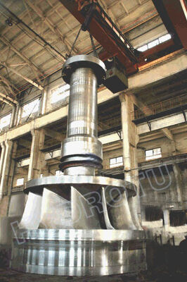 Ανθεκτικό ανοξείδωτο ατσάλι Francis Turbine Runner 0Cr13Ni4Mo Κατασκευή 100KW-20MW Χωρητικότητα Χρήση υδροηλεκτρικής ενέργειας